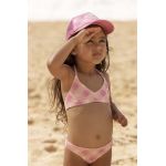 Roxy costum de baie pentru copii din două piese culoarea roz
