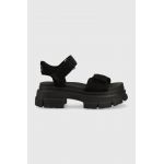 UGG sandale Ashton Ankle femei, culoarea negru, cu platforma, 1136764