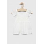 GAP bluza de bumbac pentru copii culoarea alb, neted