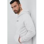 Helly Hansen bluză bărbați, culoarea gri, cu glugă, cu imprimeu  53924