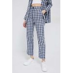 Pepe Jeans pantaloni Bel femei, culoarea albastru marin, drept, high waist