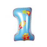 Balon folie cifra 1 rachete 80 cm Engros Engros