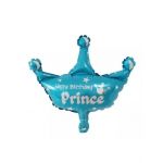 Balon folie coroana Happy Birthday Prince 60 cm Engros Engros