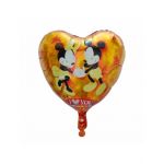 Balon folie inima 45 cm Mickey Mouse si Minnie Mouse Engros Engros
