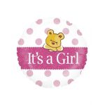 Balon folie rotind 45 cm It's A Girl Engros Engros