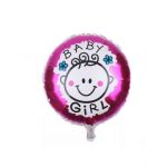 Balon folie rotund 45 cm Baby Girl Engros Engros
