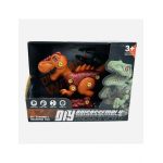 Jucărie educaționala cu dinozaur asamblate DIY pentru copii, dezasamblare manuală, model de simulare, 25x20 engros