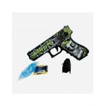 Pistol de jucarie Engros tip Glock 18, cu laser detasabil, incarcare manuala, 18 cm