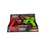 Set 2 pistoale Eagle Agent safe soft bullets, 36.5×26cm, multicolor, +6ani, en-gros