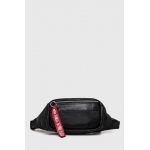Alpha Industries borseta de piele culoarea negru
