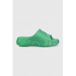 Buffalo papuci Cld Slide femei, culoarea turcoaz, cu platforma, 1622266