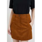 Sisley fusta culoarea maro, mini, drept