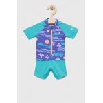 Columbia costum de baie pentru bebeluși Sandy Shores Sunguard Suit culoarea violet