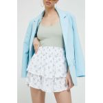 Hollister Co. fusta culoarea alb, mini, evazati