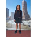 Sisley fusta fete culoarea negru, mini, evazati
