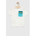 GAP tricou de bumbac pentru copii culoarea alb, cu imprimeu