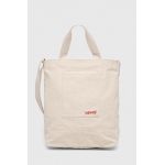Levi's geanta de bumbac culoarea bej