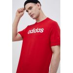 adidas tricou din bumbac culoarea rosu, cu imprimeu