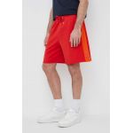 Armani Exchange pantaloni scurti din bumbac culoarea rosu