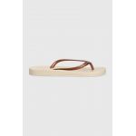 Ipanema slapi ANAT TAN FEM femei, culoarea bej, cu toc plat