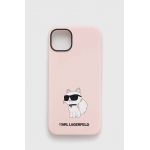 Karl Lagerfeld Husă pentru telefon iPhone 14 Plus 6,7" culoarea roz