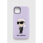 Karl Lagerfeld Husă pentru telefon iPhone 14 Plus 6,7" culoarea violet