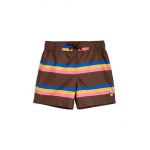 Mini Rodini pantaloni scurti de baie copii culoarea maro
