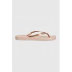 Ipanema slapi ANAT TAN FEM femei, culoarea roz, cu toc plat, 81030-AG184