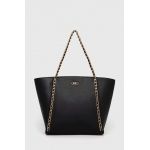 MICHAEL Michael Kors poseta de piele culoarea negru