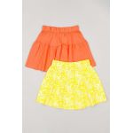 zippy fusta din bumbac pentru copii 2-pack mini, evazati