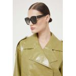 Jimmy Choo ochelari de soare femei, culoarea maro