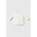 United Colors of Benetton longsleeve bebelusi culoarea bej