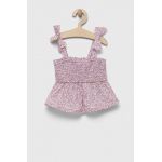 GAP bluza de bumbac pentru copii culoarea violet, modelator