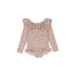 Konges Sløjd costum de baie dintr-o bucată pentru copii culoarea violet