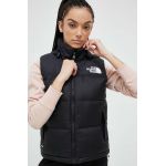 The North Face vesta 1996 RETRO NUPTSE VEST femei, culoarea negru, de iarna