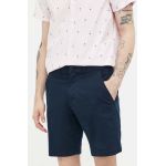 Abercrombie & Fitch pantaloni scurti barbati, culoarea albastru marin