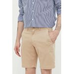Abercrombie & Fitch pantaloni scurti barbati, culoarea bej