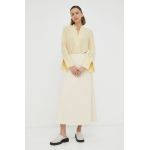 By Malene Birger fusta culoarea bej, maxi, evazati
