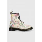 Dr. Martens bocanci de piele 1460 femei, culoarea bej, cu toc plat, DM30791292 DM30791292-Parchment