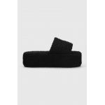 Karl Lagerfeld papuci VERANDA femei, culoarea negru, cu platforma, KL88003
