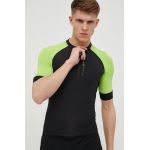 4F tricou de ciclism culoarea negru, modelator