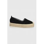 Answear Lab espadrile culoarea negru, cu platforma