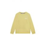 BOSS bluza copii culoarea galben, neted