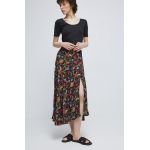 Medicine fusta culoarea negru, maxi, evazati
