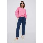 Pepe Jeans pantaloni Jynx femei, culoarea albastru marin, fason cargo, high waist