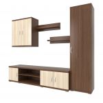 Biblioteca Praga, Wenge/Ulm Deschis, L 250 cm