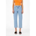 Blugi capri drepti cu 5 buzunare