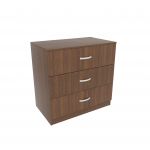 Comoda Remi, 3 Sertare, Wenge, 80 x 48 x 80 cm