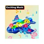 Avion electric cu lumini jucari 3D cu carcasa transparenta, rotite, jucărie model Electric 9 pe set engros