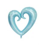 Balon folie rotund, forma de inima, 70 cm, Engros